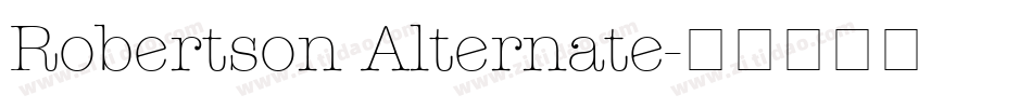 Robertson Alternate字体转换